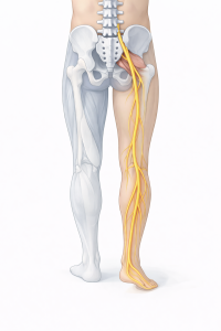 anatomía del nervio ciático y recorrido del dolor