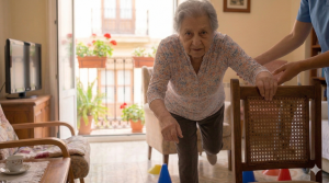Ejercicio de equilibrio para adultos mayores Valencia